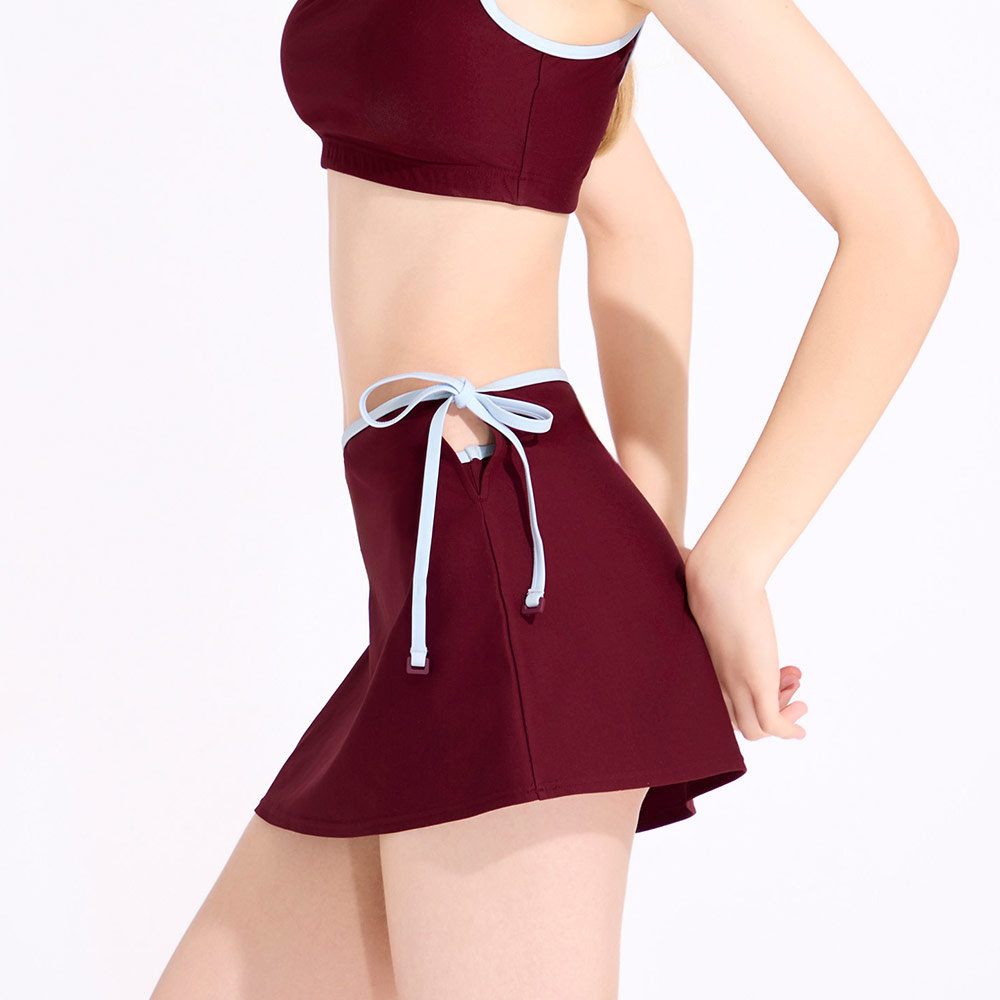 HOOG Funnyberry Funnyside Cover-Up Skirt オールドバーガンディ [AWB0062 レディース ビーチウエア] 디테일