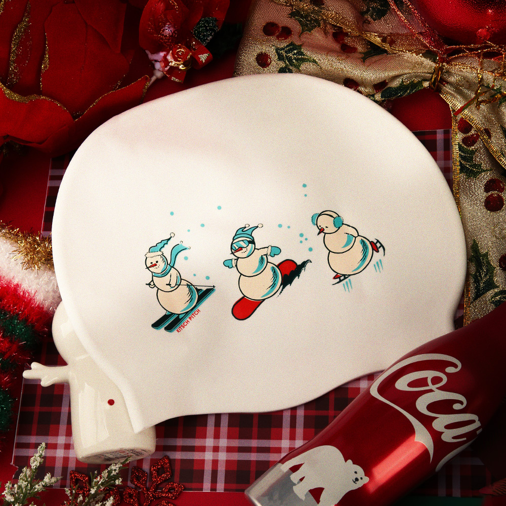 KITSCH PITCH Winter Adventure Silicone Swim Cap White [KPD1CS001] 상품컷