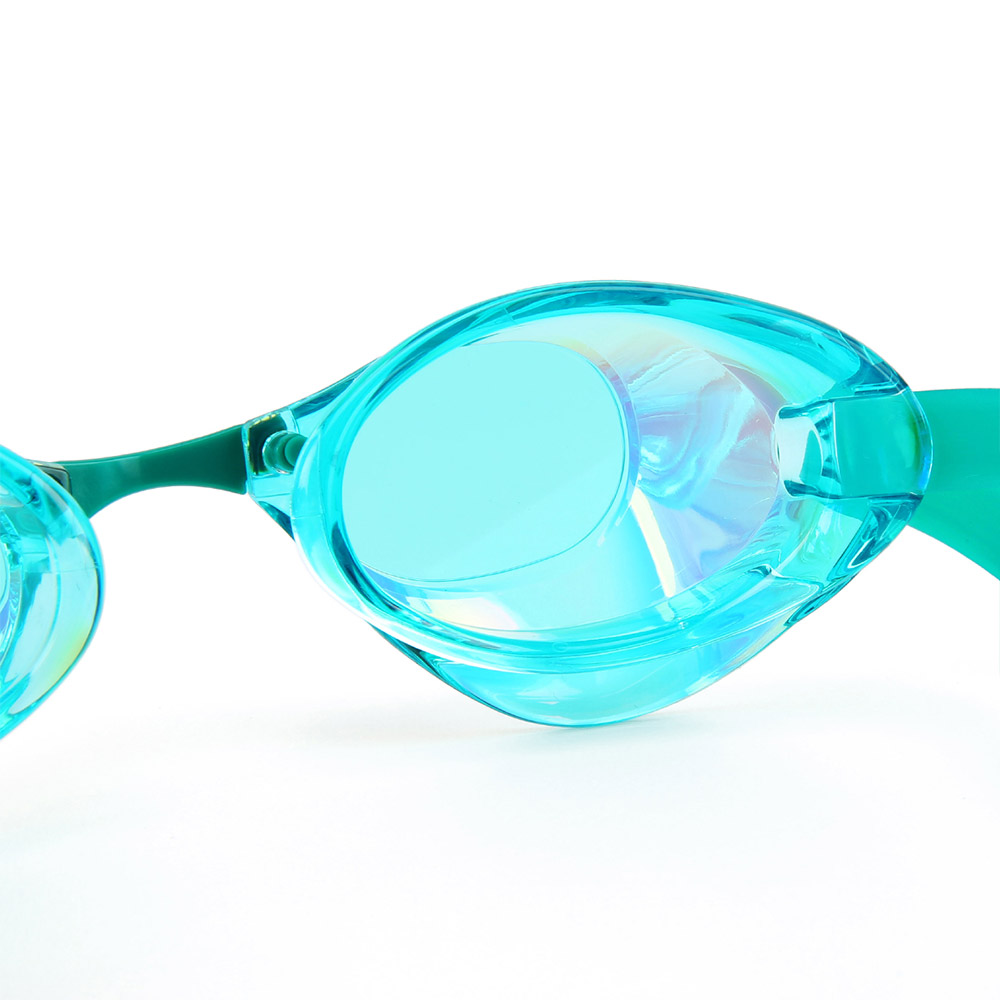 VIEW Blade Swipe Antifog Mirrored Non-Cushioned Goggles Green Shadow [V121SAM(GRSHD) World Aquatics Approved Tech Suit] 디테일