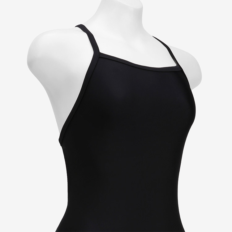 SPEEDO EnduraSoft Solid Turn Back Swimsuit Team Black [8-A000310014 Women's ] 디테일