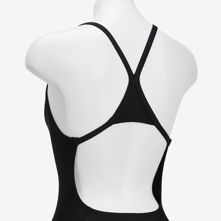 SPEEDO EnduraSoft Solid Turn Back Swimsuit Team Black [8-A000310014 Women's ] 디테일