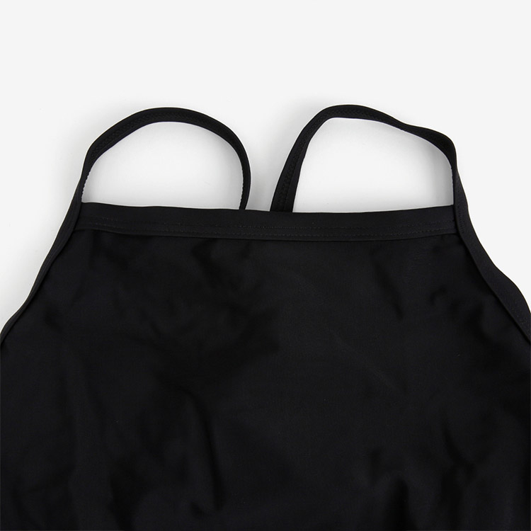 SPEEDO EnduraSoft Solid Turn Back Swimsuit Team Black [8-A000310014 Women's ] 디테일