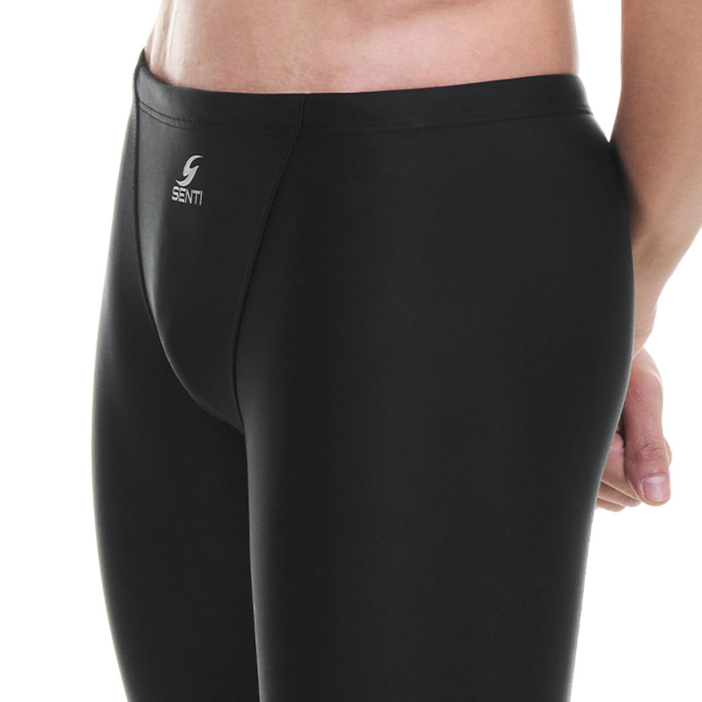 SENTI Men's Basic Logo Accent Jammer Swimsuit Black [MSTQ-21B301 (BLK)] 디테일