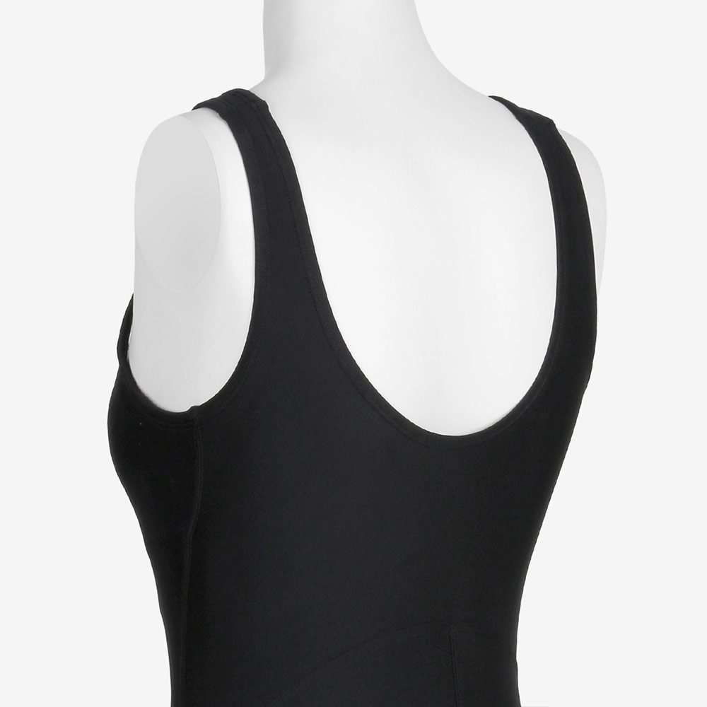 NIKE SWIM Answer High Neck Insert Bra Half Body U-Back Swimsuit Black [NESSF057-001] 디테일