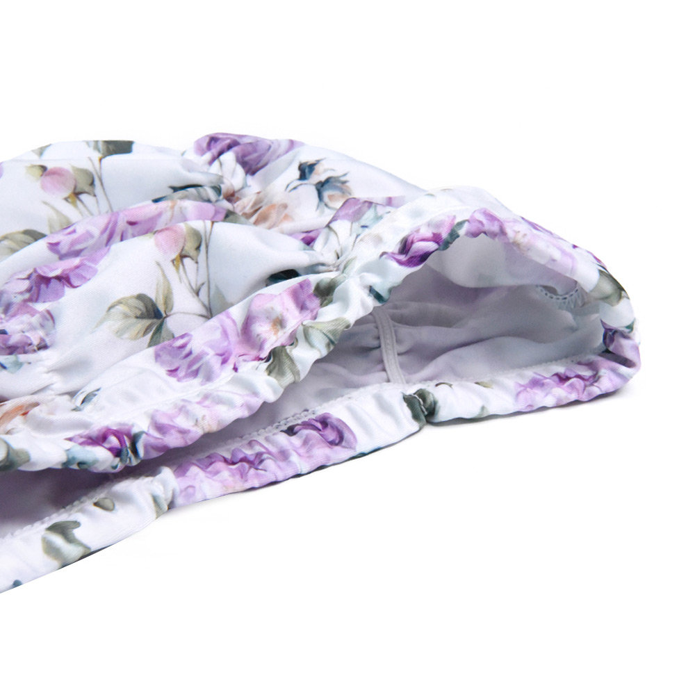 PHOENIX ピオニー アクアビクス ストレッチ スイムキャップ ホワイト [PCN-03-PEONY(WHT)] 디테일