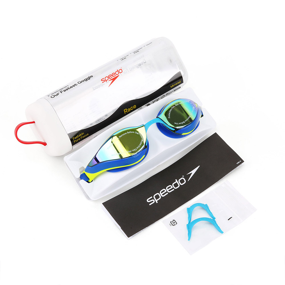 SPEEDO ピュアフォーカス ミラー 水泳ゴーグル ノーブルネイビー アジアンフィット [8-11779003 FINA 承認] 디테일