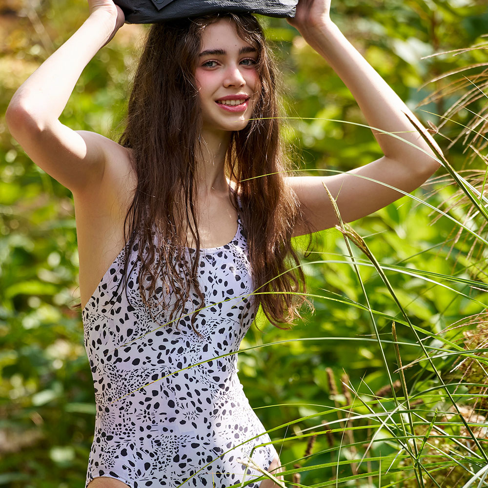 HOOG Garden High Clean Double tieback Black Leopard [WHA2679 Women's ] 디테일
