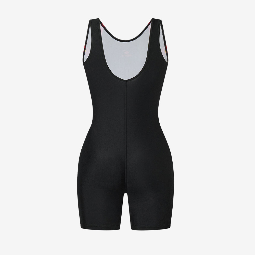 SENTI Amber Line Aqua aerobics Legsuit U-back black [WSA-26506 Women's] 디테일