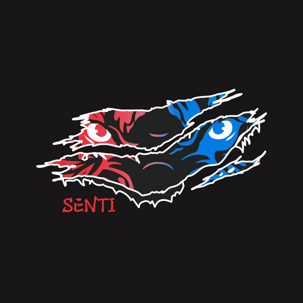 SENTI Wild Spirit Silicone Swim Cap black [SC-2607] 디테일