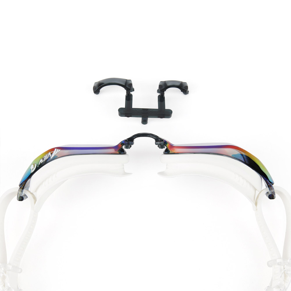 VIEW Excellent Fit Swipeミラー 水泳ゴーグル スモーク エメラルド [V640ASAM(SKEM) Antifog くもり止め] 디테일