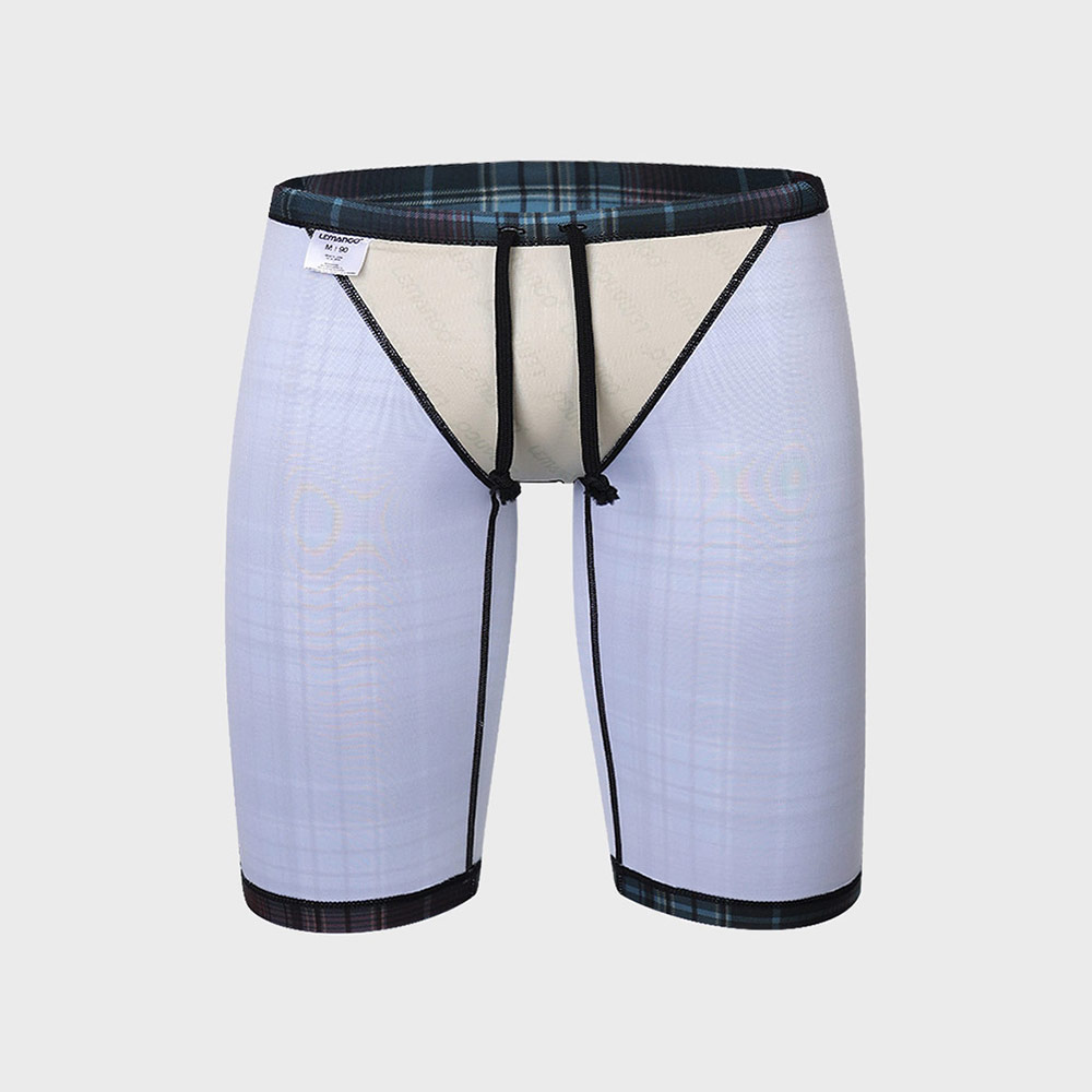 LEMANGO Armonié check Jammer Swimsuit green [LSMJM26305692 Men's ] 디테일