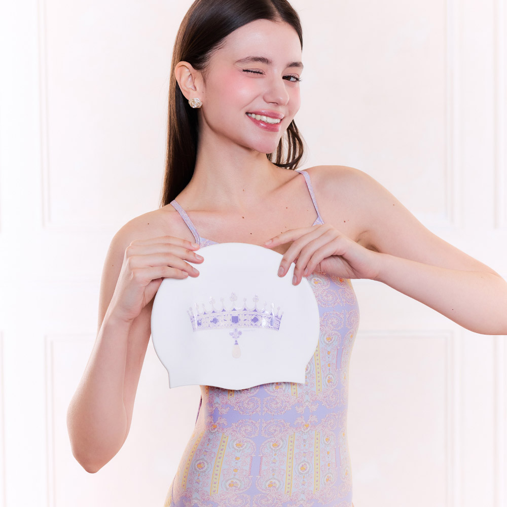 KITSCH PITCH Lumiere drop Cross Back Swimsuit Pale lilac [KG1LST006 Women's ] 디테일