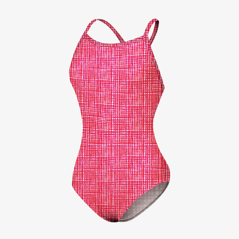 SENTI Cheki Drop Back Swimsuit Red [WSL-26915 Women's ] 디테일