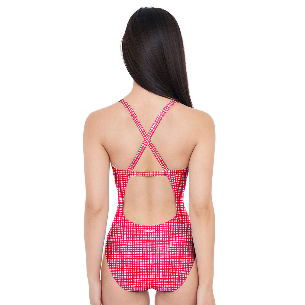 Cheki Drop Back Swimsuit Red