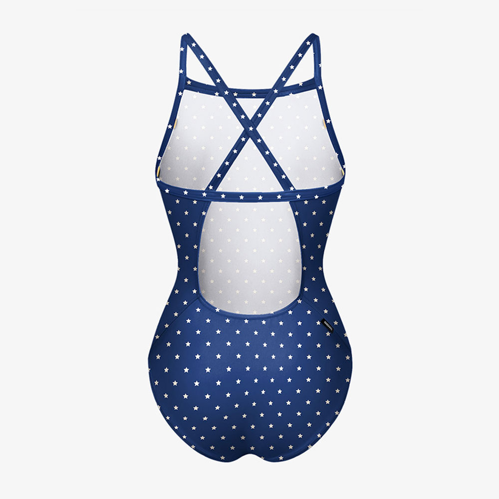SENTI Glint Drop Back Swimsuit Navy [WSL-26917 Women's ] 디테일