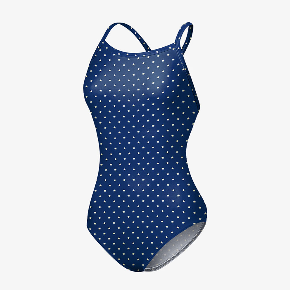SENTI Glint Drop Back Swimsuit Navy [WSL-26917 Women's ] 디테일