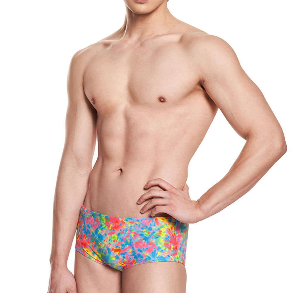 Sunburst Semi Square Leg Swimsuit Blue