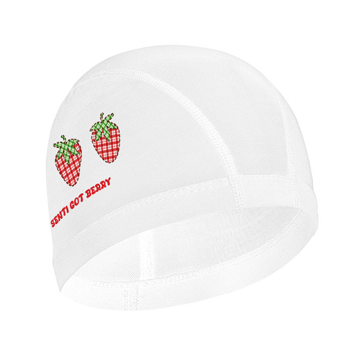 Checkberry Mesh Swim Cap white
