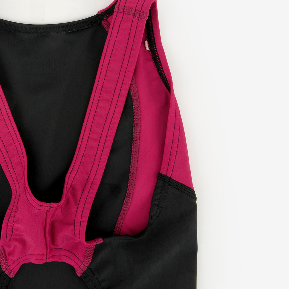 SPEEDO Flex Sigma reply mini Open Back Swimsuit black Wild Cherry [SCW12604F(KW) FINA certification Women's ] 디테일