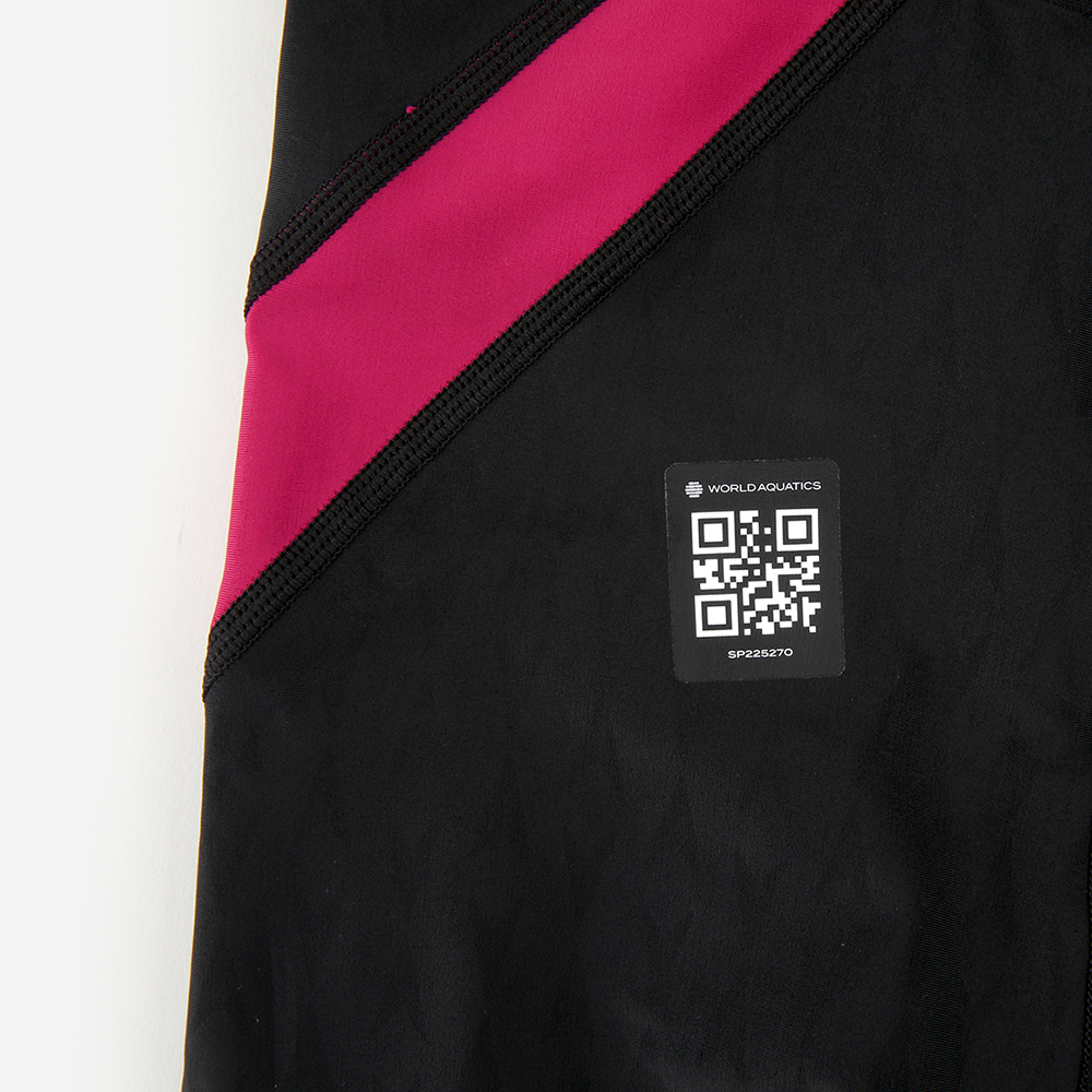 SPEEDO Flex Sigma reply mini Open Back Swimsuit black Wild Cherry [SCW12604F(KW) FINA certification Women's ] 디테일