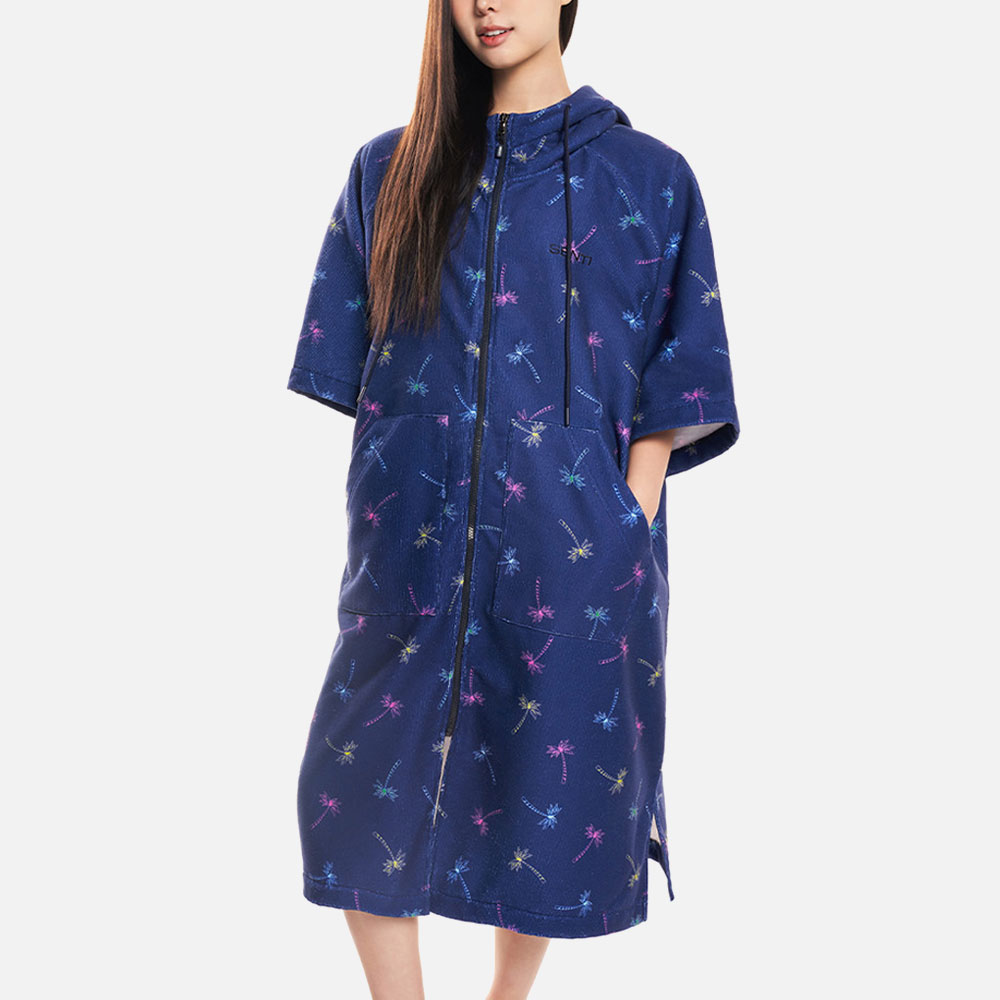 SENTI Trophy Pop installment poncho Navy [SAW-PC15 Unisex Beachwear] 디테일