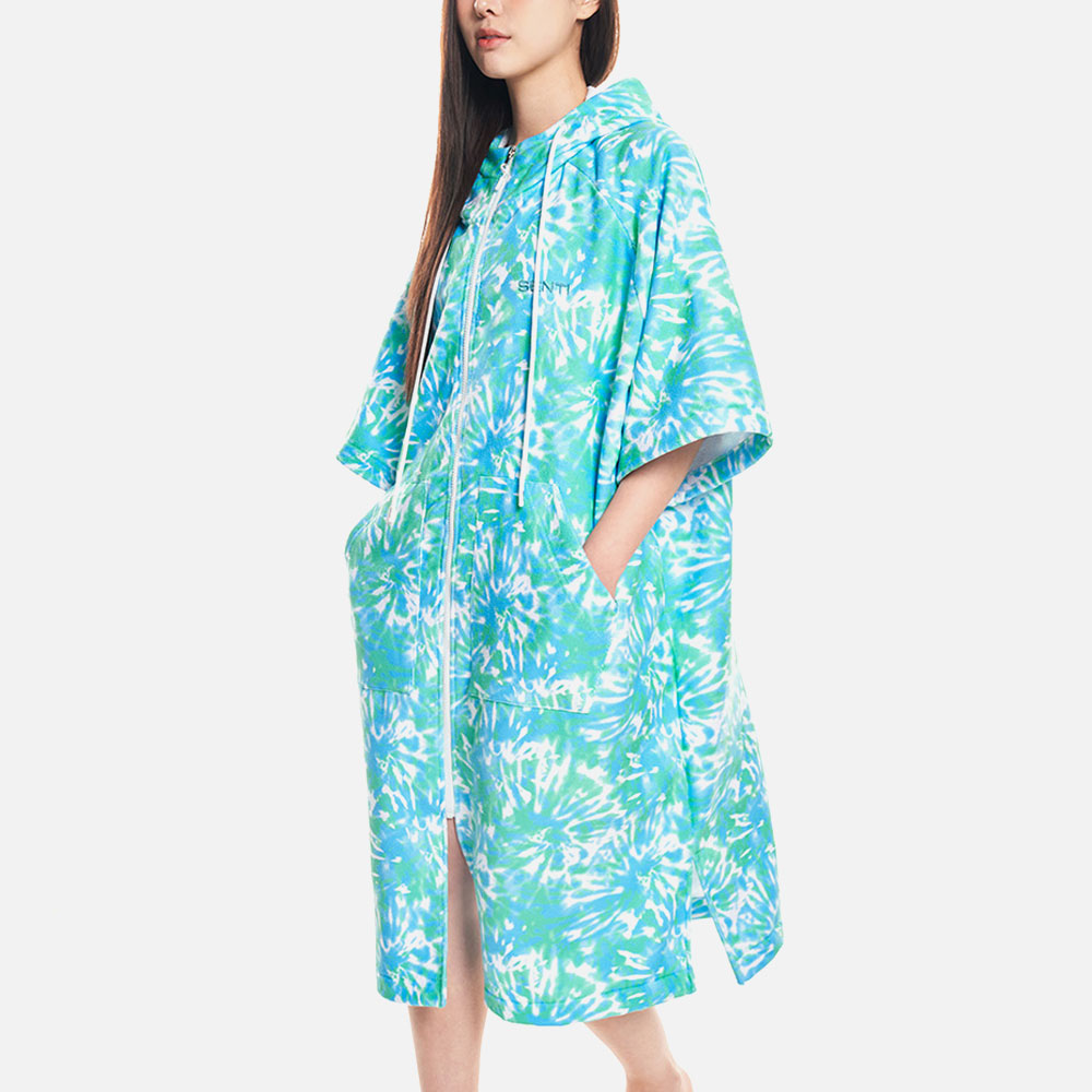 SENTI Splash installment poncho Blue [SAW-PC16 Unisex Beachwear] 디테일