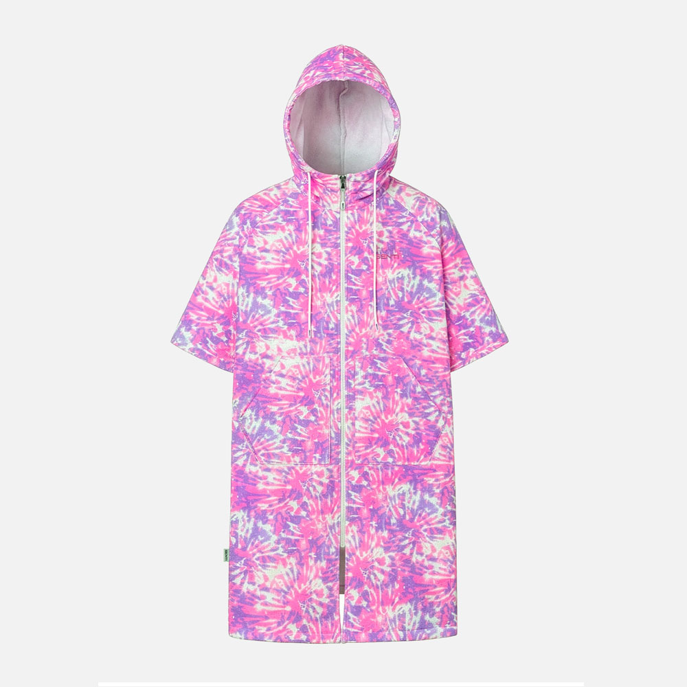 SENTI Splash installment poncho pink [SAW-PC17 Unisex Beachwear]