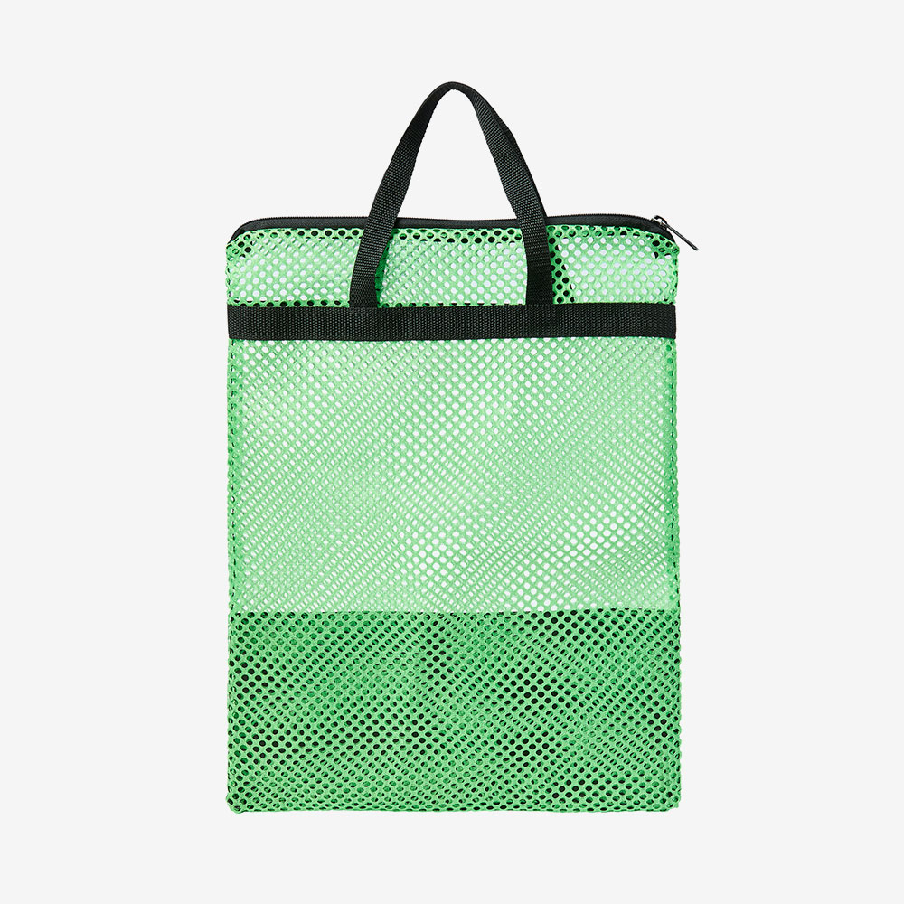 RALLY zipper formation Mesh Swim Cap mesh bag lime [RRUB700(LIM) Swim bag] 디테일