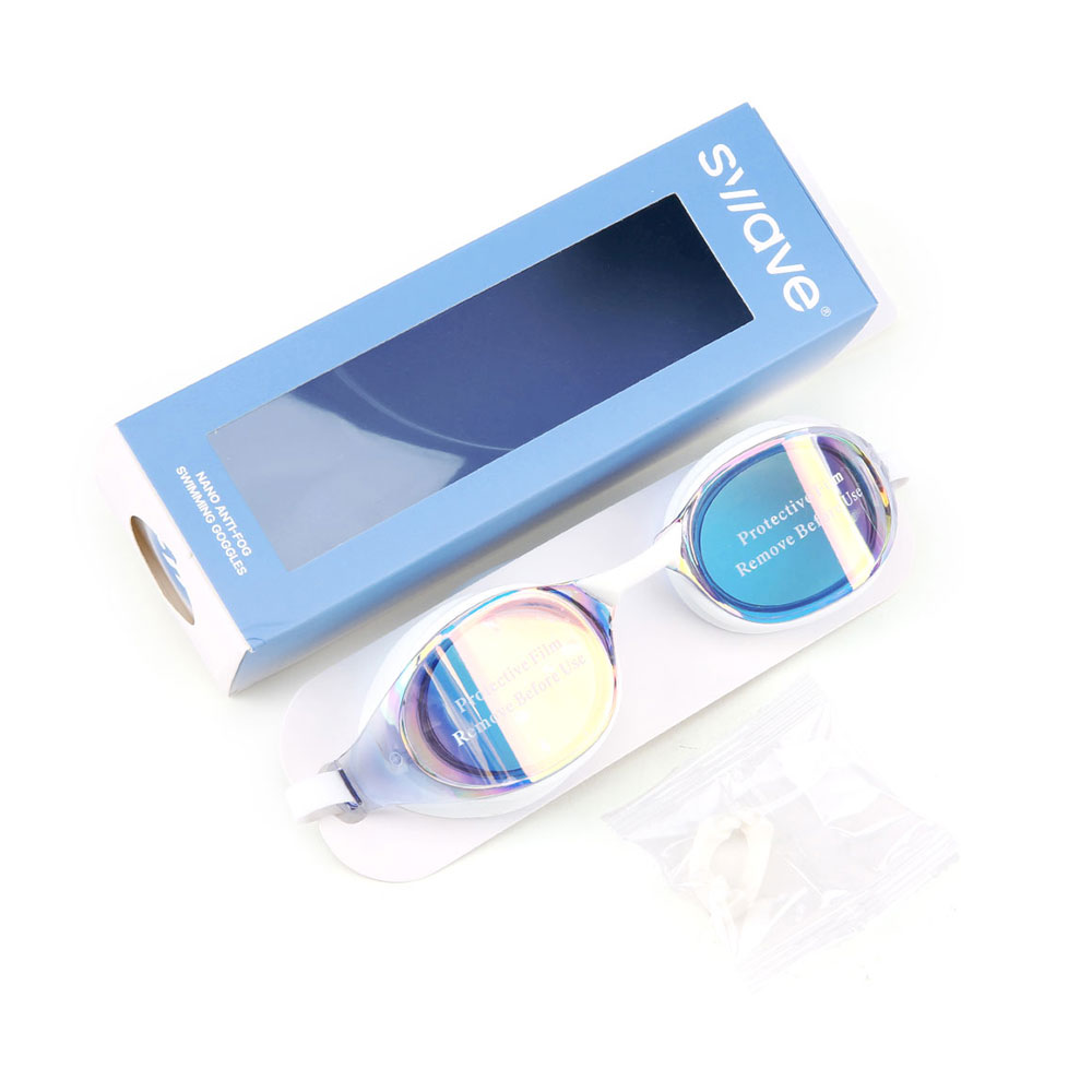 SWAVE Lucid nano Antifog Mirrored Goggles white [SGZUGS001(WH)] 디테일