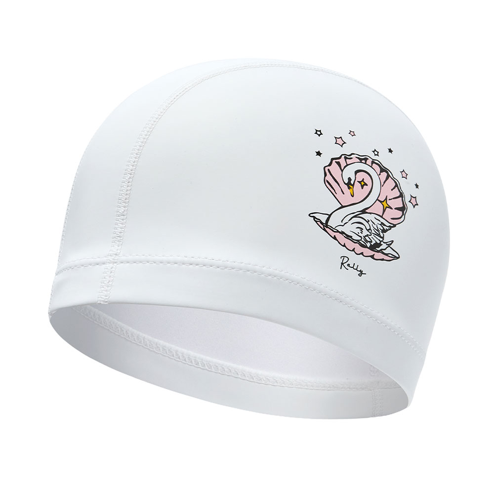 RALLY Swan PU Coating Swim Cap light pink [RRUC515(LPK)] 상품컷