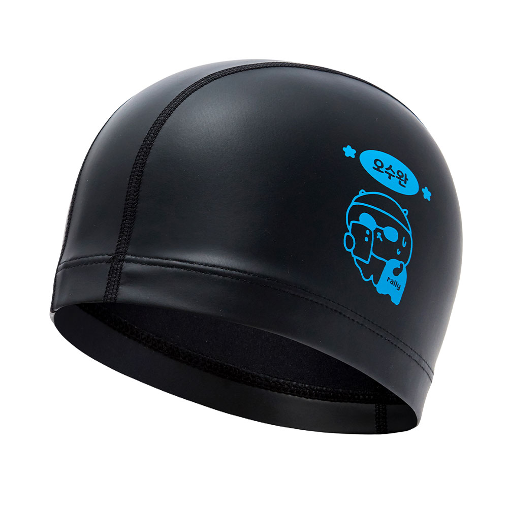 RALLY Oh Su-wan PU Coating Swim Cap black [RRUC514(BLK)]