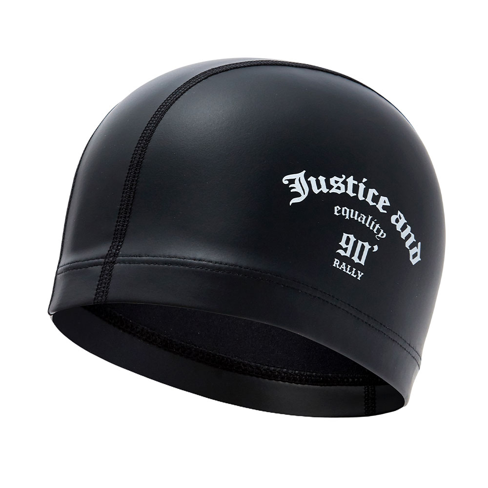 RALLY Justice PU Coating Swim Cap black [RRUC513(BLK)]
