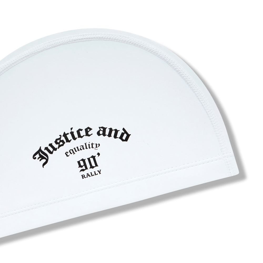 RALLY Justice PU Coating Swim Cap white [RRUC513(WHT)] 디테일