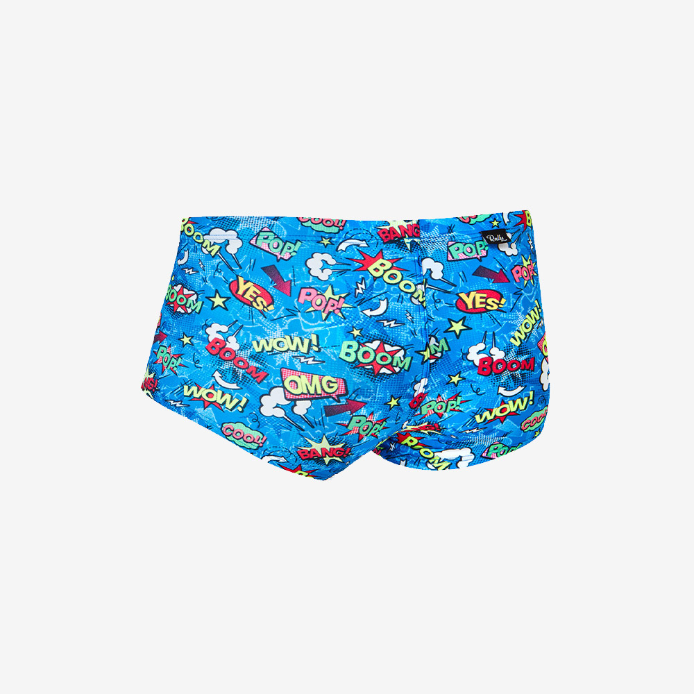 アクションポップ レギュラー ショートスパッツ 競泳水着 ブルー