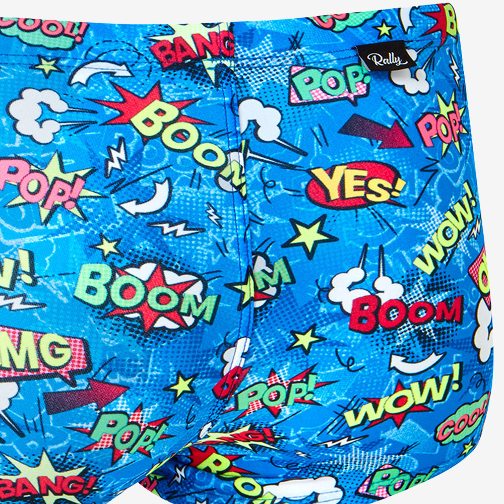 RALLY Action Pop Regular Square Leg Swimsuit Training Blue [RSMR453 Men's ] 디테일