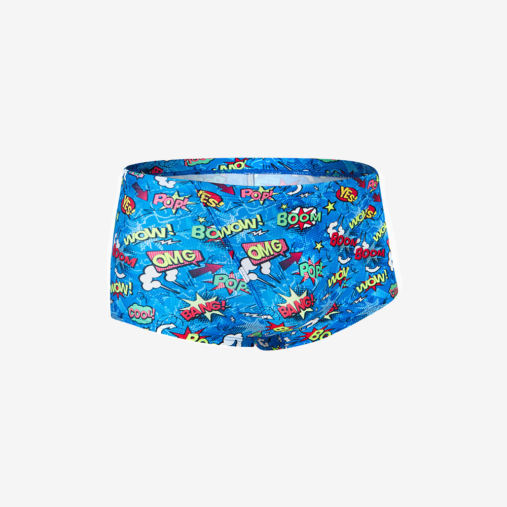 アクションポップ レギュラー ショートスパッツ 競泳水着 ブルー