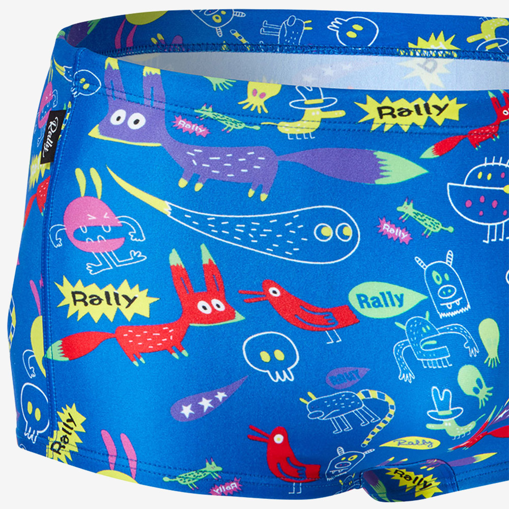 RALLY Fox square Square Leg Swimsuit Training Blue [RSMR459 Men's ] 디테일