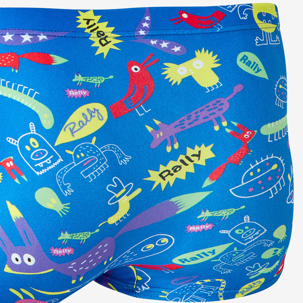 RALLY Fox square Square Leg Swimsuit Training Blue [RSMR459 Men's ] 디테일