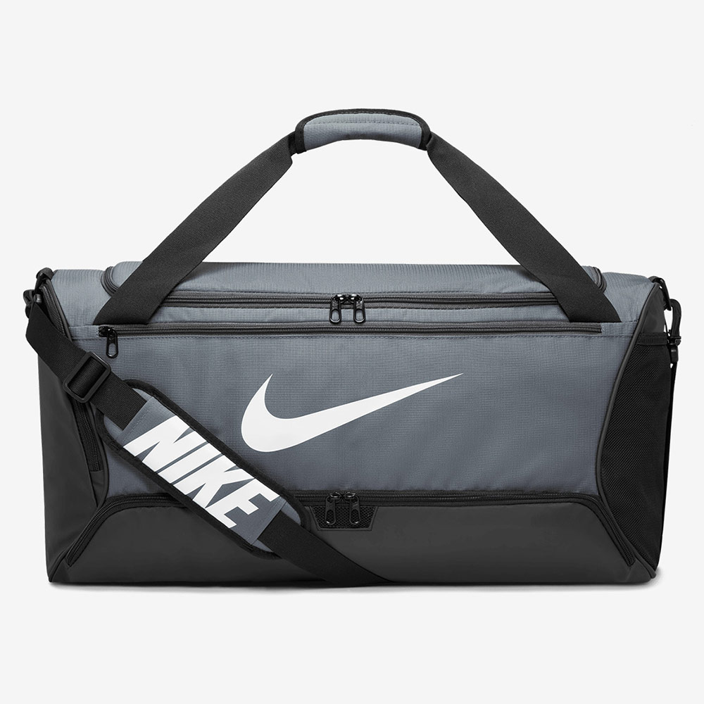 NIKE Brasilia duffel bag 60L gray [DH7710-068 Gym bag Swim Bag]