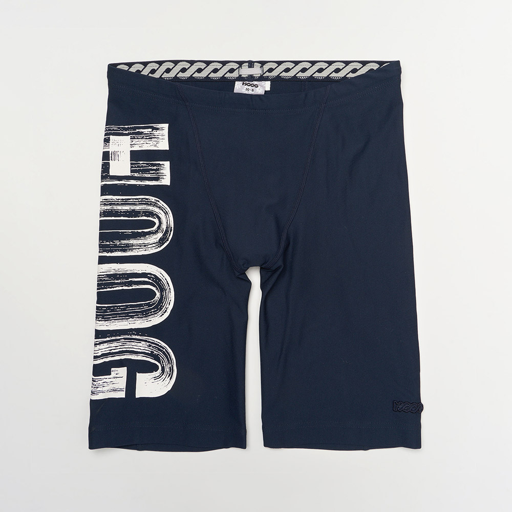 HOOG ベーシック ハーフスパッツ 競泳水着 ネイビービッグロゴ [MLT1027 メンズ] 디테일