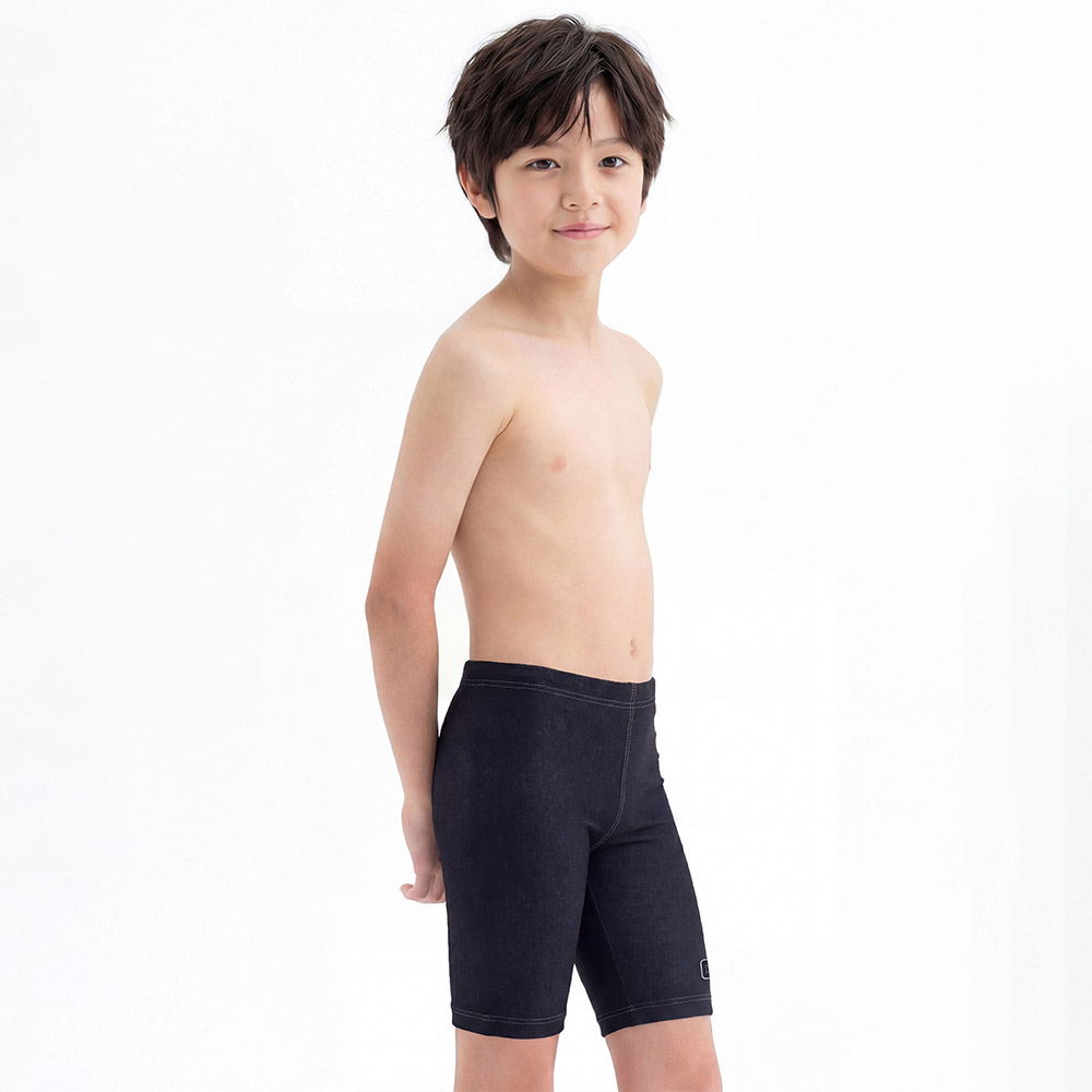 HOOG Kids Basic Jammer Swimsuit Training Blue denim [BLT479 Boys] 디테일