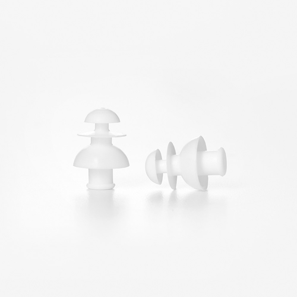 otitis media prevention earplugs white