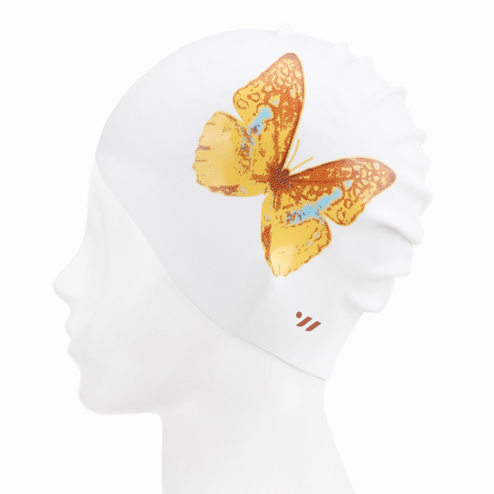 SWAVE Butterfly Silicone Swim Cap brown [SG1USC009] 디테일