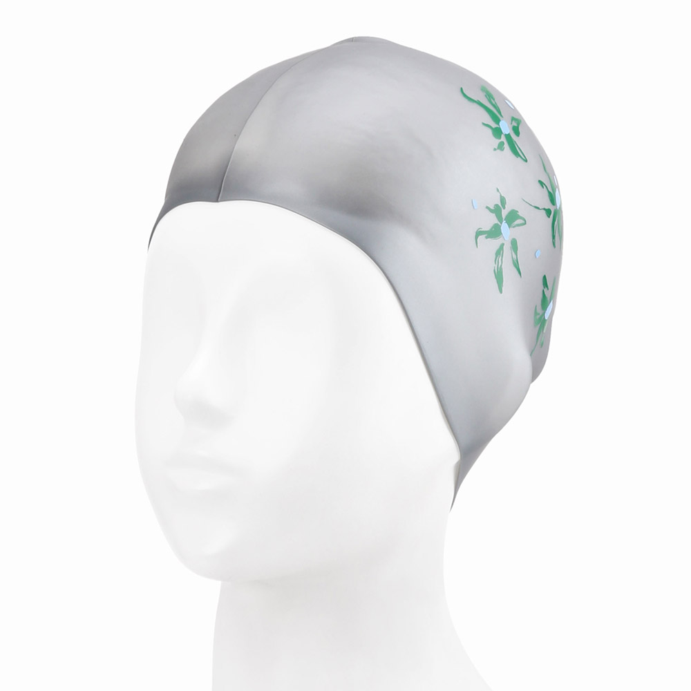 SWAVE Rough Petal Silicone Swim Cap gray [SG1USC017] 디테일