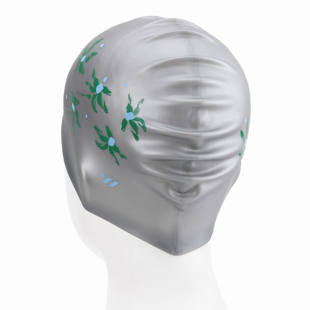 SWAVE Rough Petal Silicone Swim Cap gray [SG1USC017] 디테일