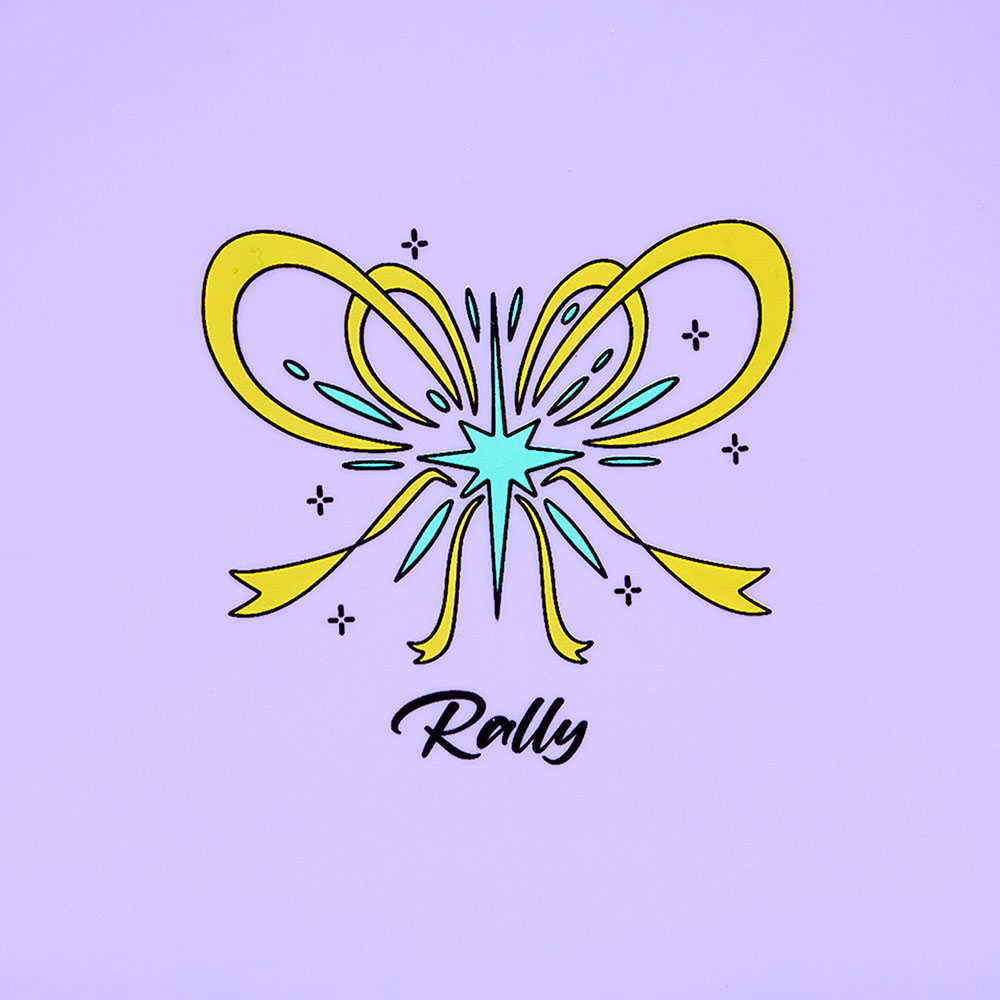RALLY Twinkle ribbon Silicone Swim Cap light purple [RRUC507(LPL)] 디테일