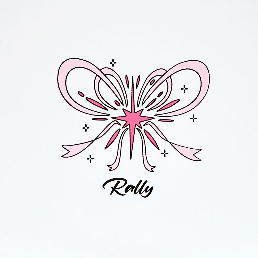 RALLY Twinkle ribbon Silicone Swim Cap white [RRUC507(WHT)] 디테일