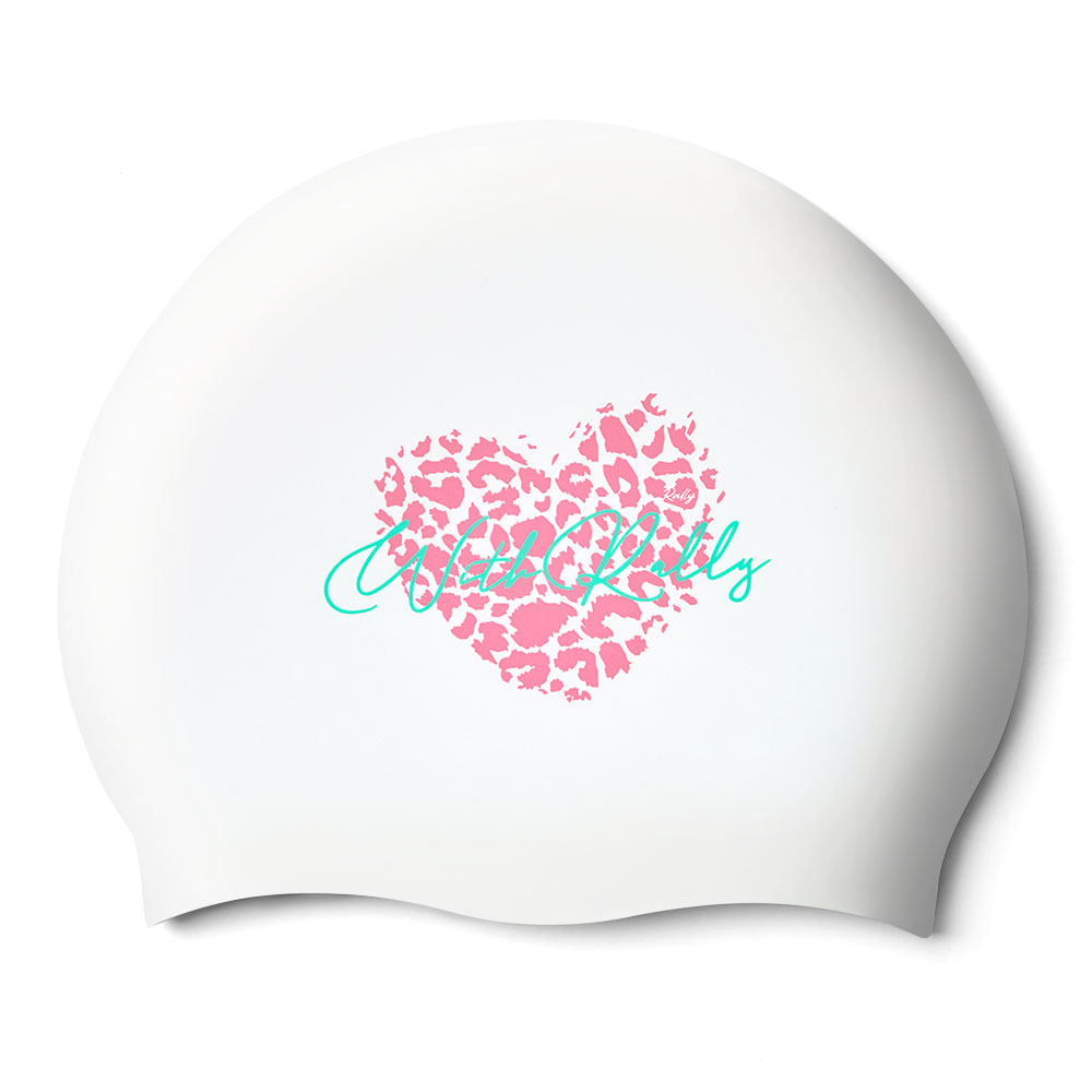 RALLY heart Silicone Swim Cap white [RRUC505(WHT)] 상품컷