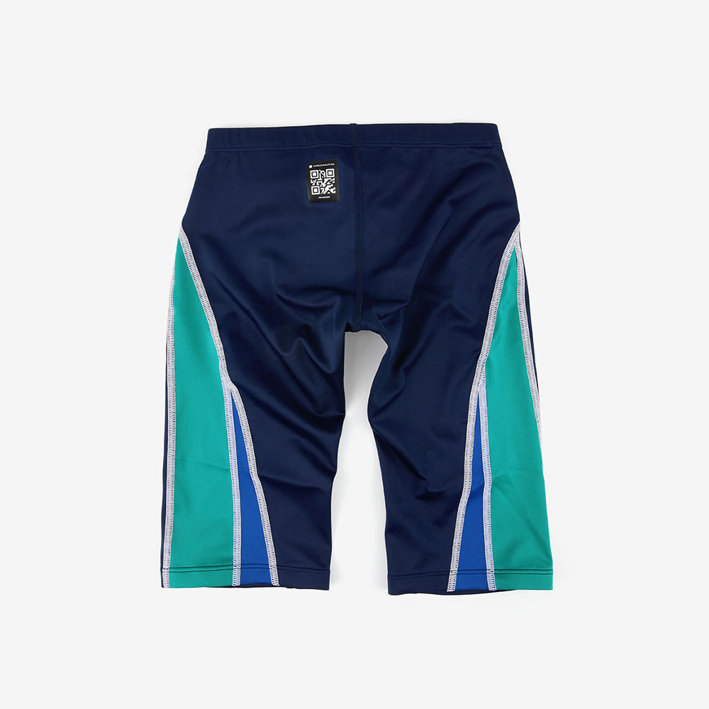 MIZUNO GX Sonic Stream Two-Tone Jammer Swimsuit Navy Turquoise [N2MBC52682 FINA Approved Tech Suit Men's ] 디테일