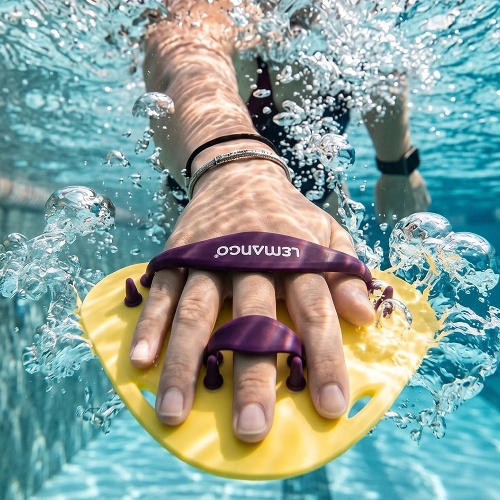 LEMANGO Finger paddle Yellow [LGNET16266102(YEL) Hand paddle] 디테일